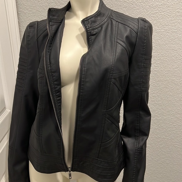 Lock & Love Faux Leather Jacket - Picture 4 of 6